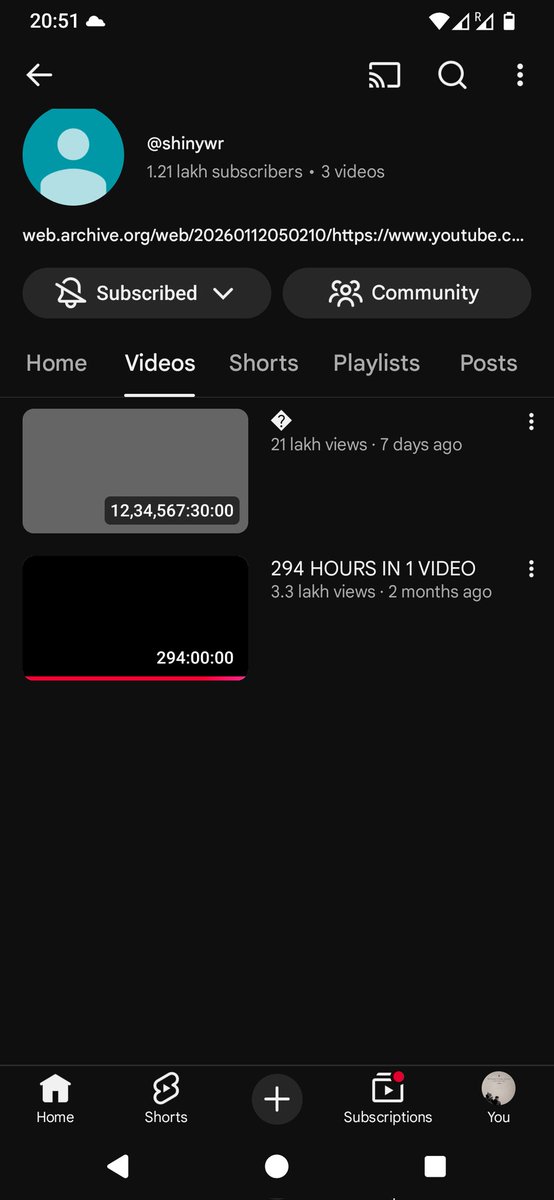 HavingTwoFaces's tweet photo. Just finished watching 294 hours YouTube video.

you know what, its all about mindset, if i can do it, you can too.

looking forward to his next 1 billion hours of video's premier to finish before i start watching.

and yeah, i already watched  12,43567:30:30 its just a yt glitch https://t.co/xH2y1S6AF3