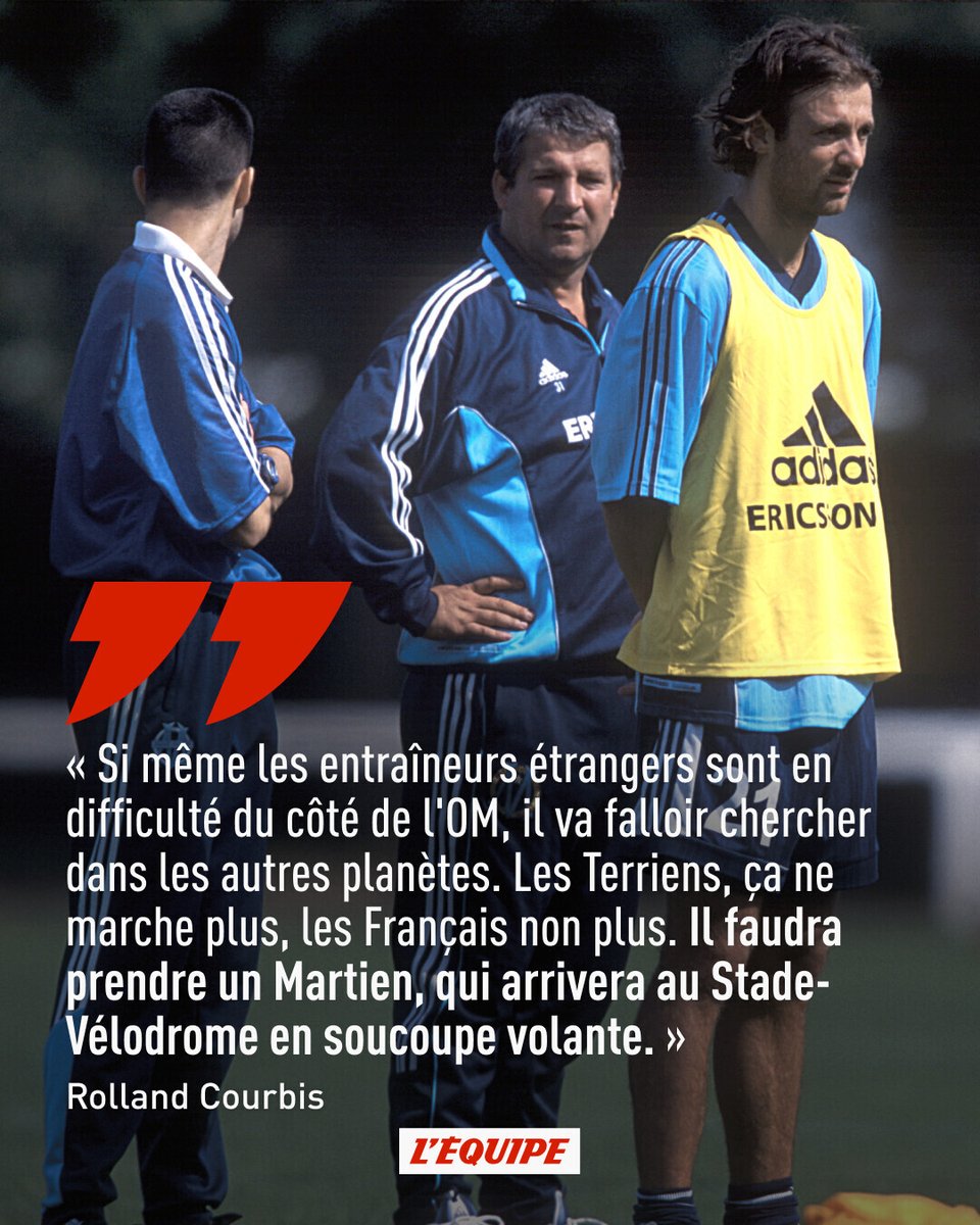 lequipe's tweet photo. Les punchlines marquantes de Rolland Courbis, la grande gueule du foot français
➡️ https://t.co/dqGR4b1ydD https://t.co/24ytGKSG71