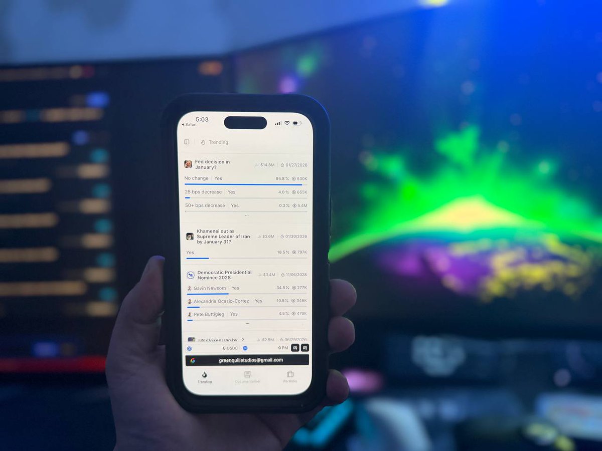 MeteoraEco's tweet photo. No more open browser tabs.
Just raw data and clean execution.
The first native mobile terminal for @polymtrade is changing how we track the odds. Your edge, now in your pocket. ππ
#Polymtrade #MobileTrading #Alpha https://t.co/TYzTkjLI2p