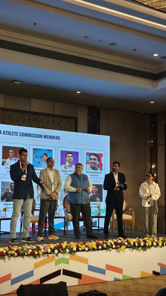 WeAreTeamIndia's tweet photo. We can’t wait for the second edition already! 🙌🏽
Snapshots from the incredible first ever IOA Athletes’ Forum held in Ahmedabad.
For the athletes. By the athletes!
#WeAreTeamIndia | #LEAPwithIOA https://t.co/sid3AwjN0X