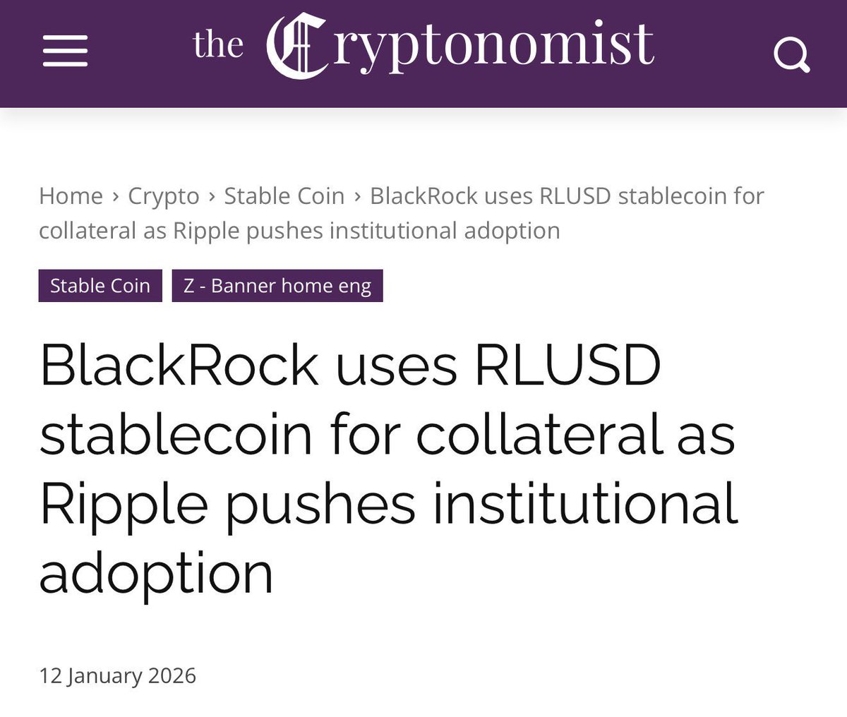 amonyx's tweet image. 🚨 BOOOOOOOOOOOOOOOOM 🚨

BlackRock is now using Ripple’s $RLUSD as collateral.

Bullish for $XRP. Who’s ready? 👀