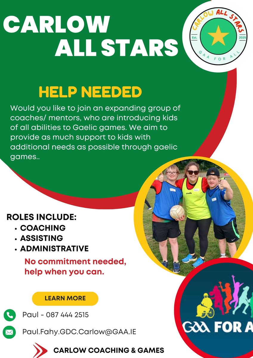 Carlow GAA Coaching & Games tweet media