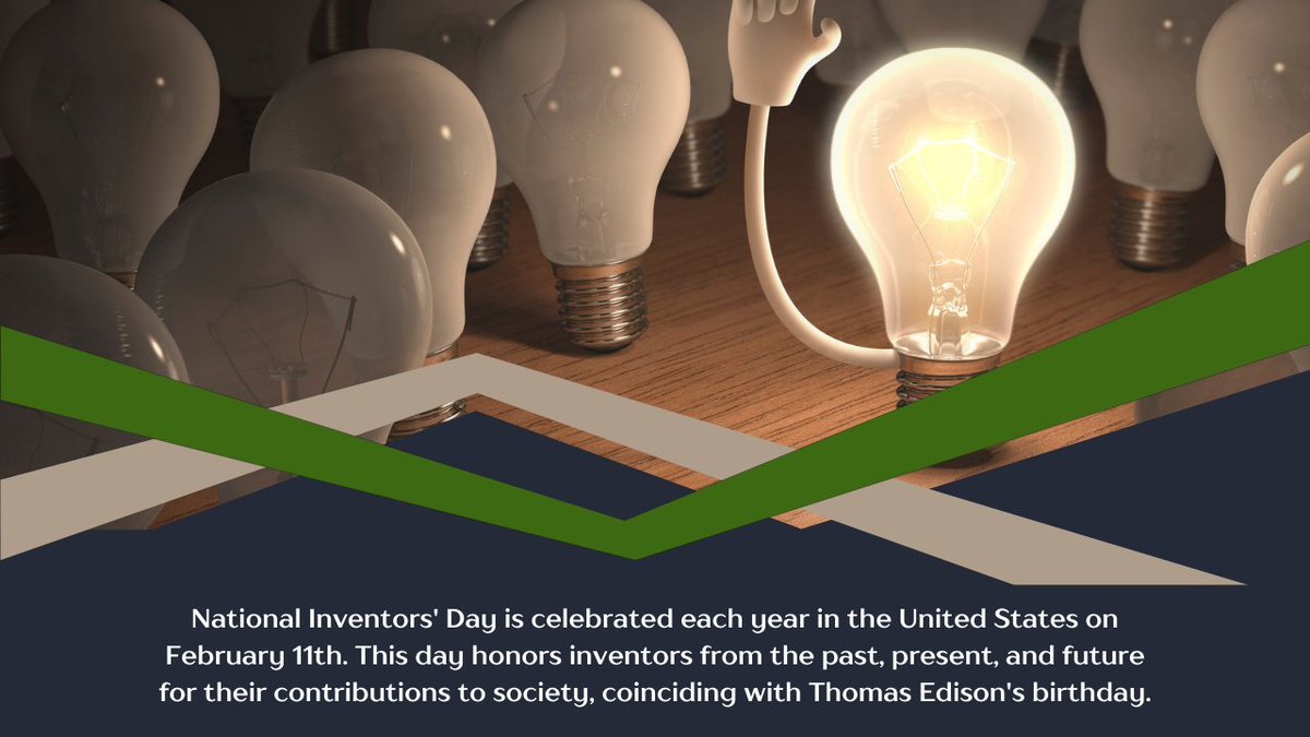 Happy National Inventors Day! Did you know Thomas Edison was afraid of the dark? Despite inventing the electric light bulb, he had a lifelong fear of night-time and even slept with the lights on! 💡