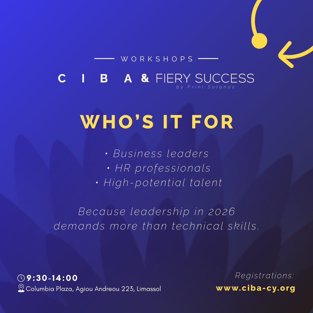 ciba20's tweet photo. The Fiery Leader Blueprint returns this February with a refined, holistic approach designed to empower business leaders, HR professionals, and future leaders within organizations.

🔗 Register here: https://t.co/wvAjSDORjM https://t.co/dZs2PPZEnM