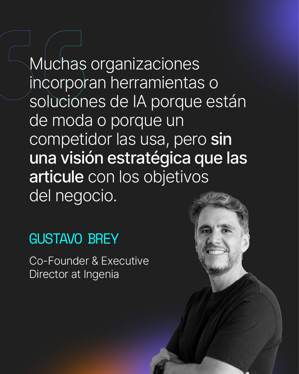 ¿Sabías que solo el 37% de las organizaciones cuenta con una estrategia clara de adopción de IA? Lee la columna de nuestro co-founder, Gustavo Brey: bit.ly/adopciondeia
Encuentra más insights clave en el Reporte de Evolución Tecnológica by Ingenia disponible en nuestra web.