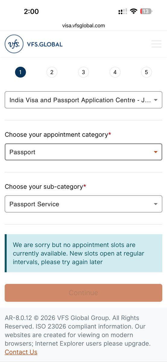 mdikhan786's tweet photo. @IndianEmbRiyadh Hello there , we dont have option to schedule appoitnment in any 27 city in KSA for appointment via @VFSGlobal  ,It always show no appointment ? How someone can take benefit of such consuler camp if the appointment can't be taken. @MEAIndia https://t.co/1lTg93RvmU