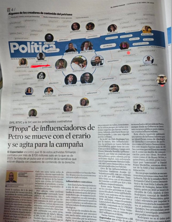 Hablando de bodegas como olvidar cuando el diario El Espectador hizo hasta un informe especial de las supuestas bodegas que trabajan para el presidente Gustavo Petro incluyéndome a mí sin ninguna prueba, pero ahora esos mismos medios se quedan callados con el audio de Alvaro