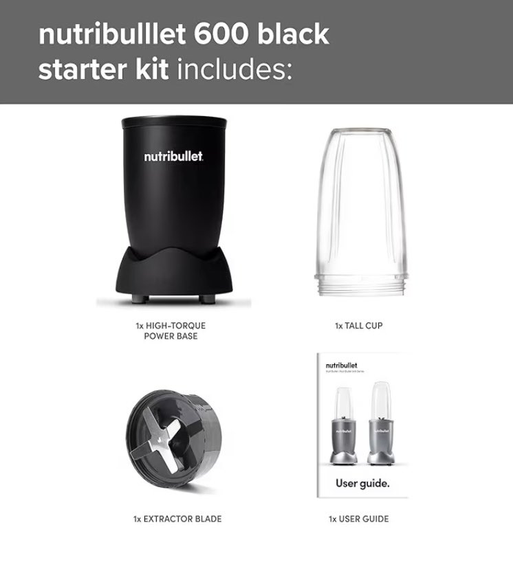 Organicbeing32's tweet image. Kickstart your mornings with the NutriBullet 600 Series 💥 

Turn fruits, veggies &amp;amp; protein into smooth, nutrient-packed shakes in seconds.
✅ 600W motor 
✅ 20,000 RPM extraction
✅ Easy to clean

💰 Now £49.99 (was £59.99) 
🔗 amzn.to/4aRNuxL

#Amazonfinds
#SmoothieLife