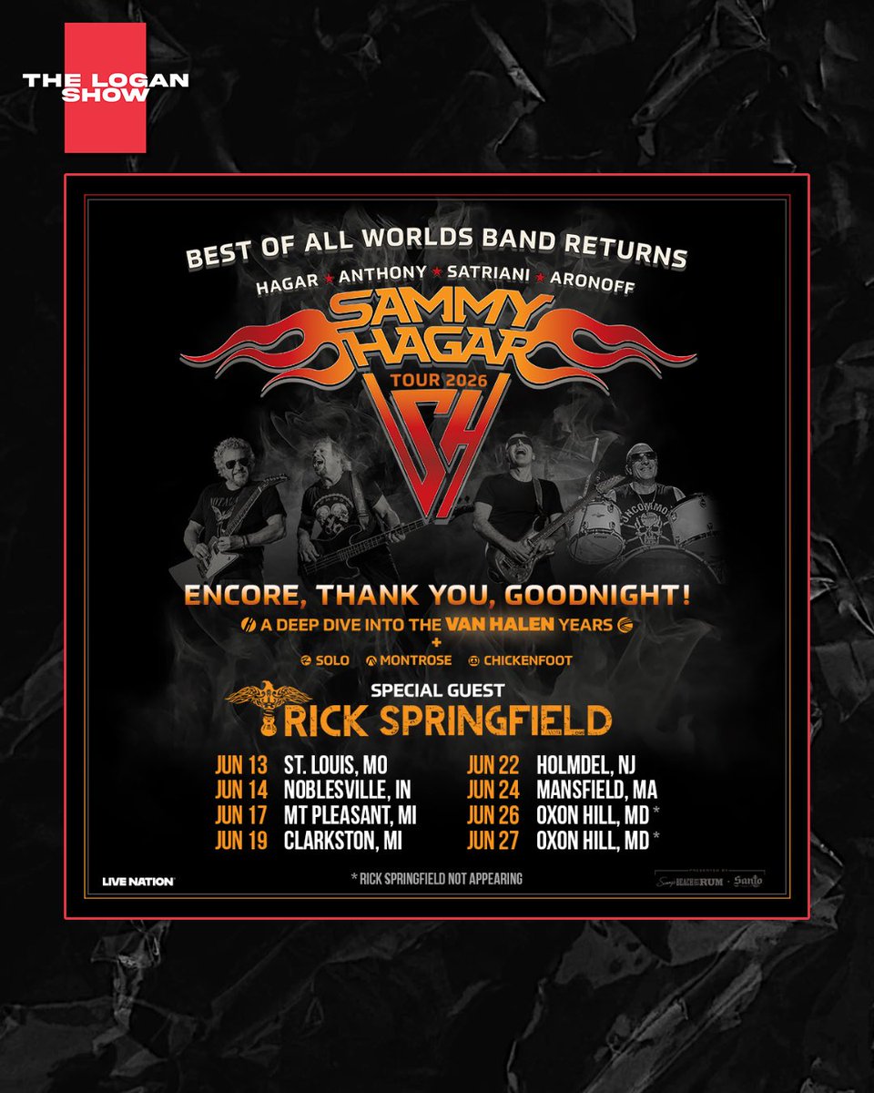 Sammy Hagar is bringing back his Best Of All Worlds band on tour in the US this summer, and with David Lee Roth also doing his own tour, plenty of opportunity to hear a TON of Van Halen this summer. Who ya gonna go see?