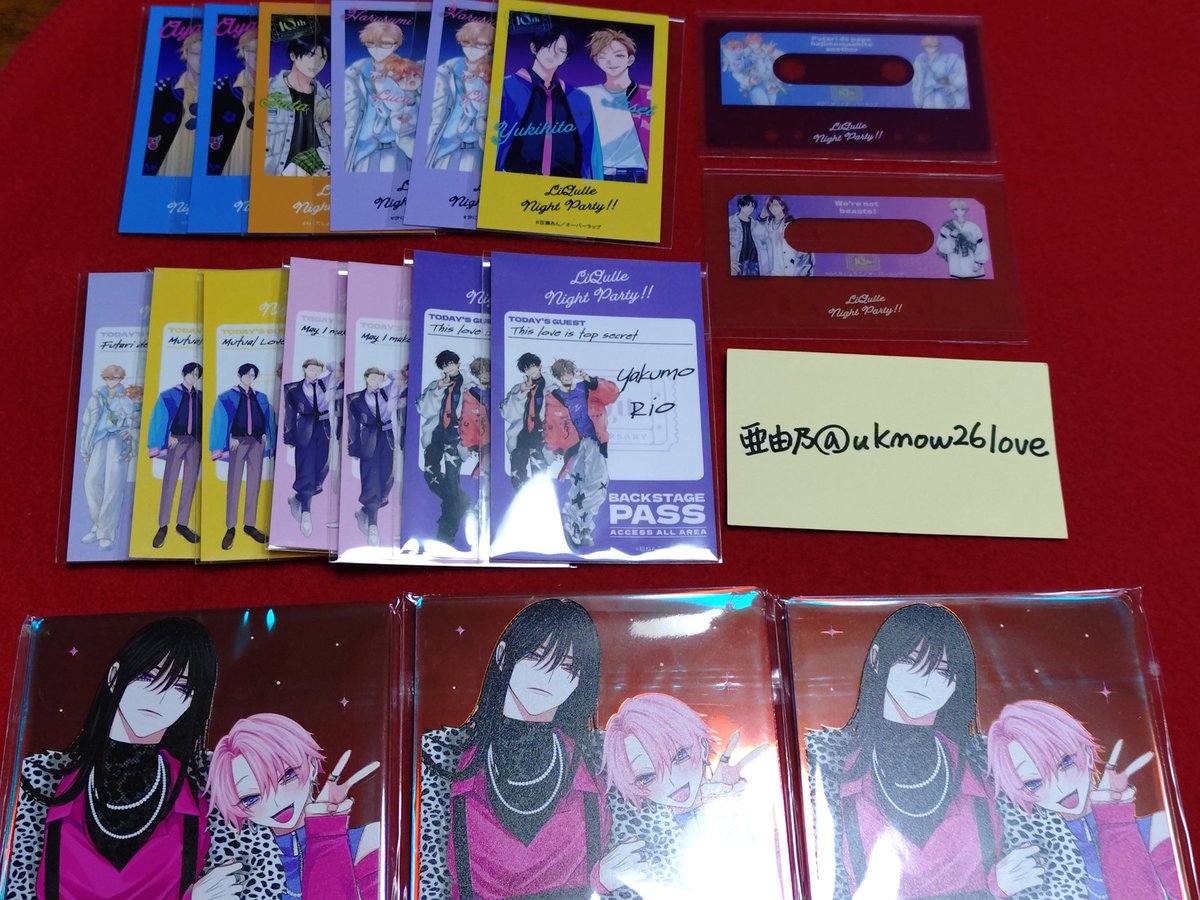 uknow26love's tweet photo. 【交換】リキューレ　10周年記念  LiQulle Night Party!! マンガ展　アクコ　ブロマイド　　特典

譲)画像参照
求)佐倉リコ先生
異種交換についてはご相談させて下さい。　

お声掛けお待ちしております。 https://t.co/loNQHT4yFs