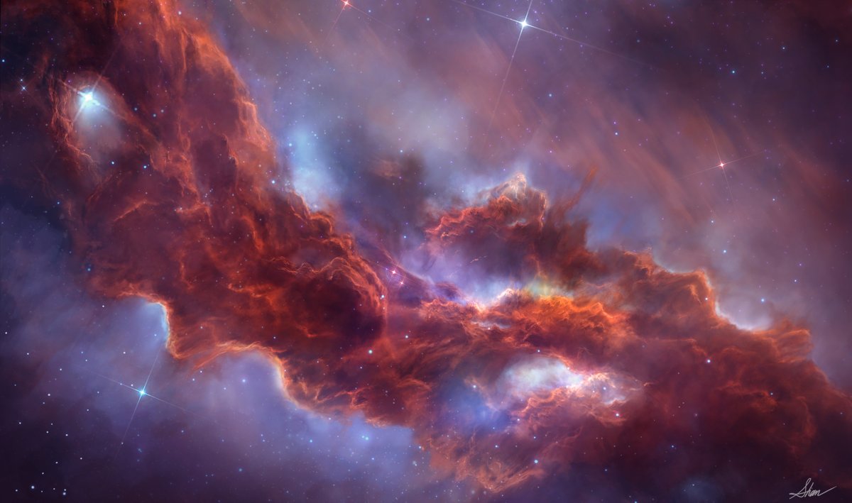 mxwwjack's tweet image. 星雲描きました