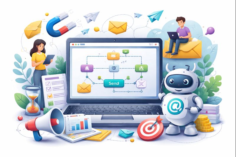 MAbdullah70013's tweet photo. Email Automation is a modern digital marketing method through which emails are sent automatically based on specific rules, time or user behavior. #EmailAutomation
#EmailMarketing
#AutomatedEmails
#MarketingAutomation
#EmailCampaign
#EmailWorkflow https://t.co/x9FpMAr7g9