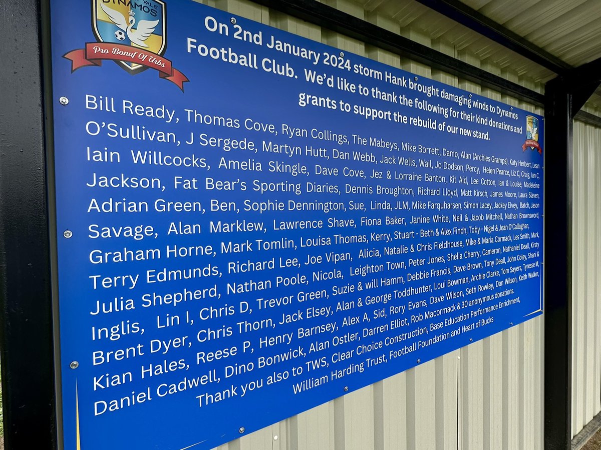 Aylesbury Vale Dynamos FC tweet media