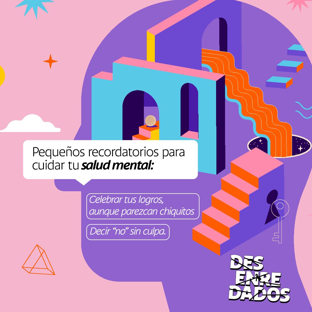 SaraLechuga's tweet photo. Hoy vi este contenido compartido por @bancoagricolasv y me pareció valioso. 🧠✨
Celebrar lo que logramos y aprender a decir no, también es parte del autocuidado. 💛 https://t.co/KQSKo91vOF