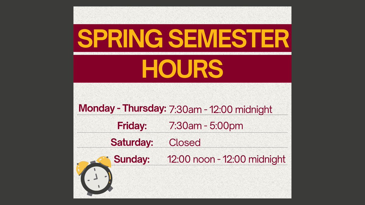 Welcome to the Spring 2026 semester!🌸

Whether you are starting a research project, looking for a quiet place to study, or need help finding the right resources, the Library is here to support you every step of the way!📚