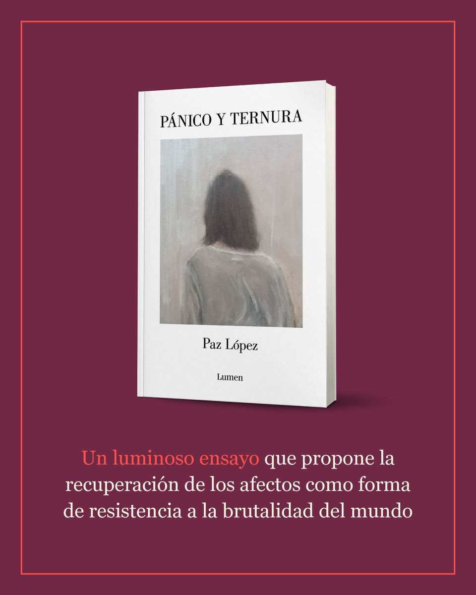 penguinlibroscl's tweet photo. 📖 Felicitamos a nuestra querida autora y ensayista Paz López (@PazLopC ) por el Premio Círculo de Críticos de Arte de Chile 2025 a Mejor Ensayo por su libro "Pánico y ternura" (@LumenEdit ) https://t.co/o5oManWi1t