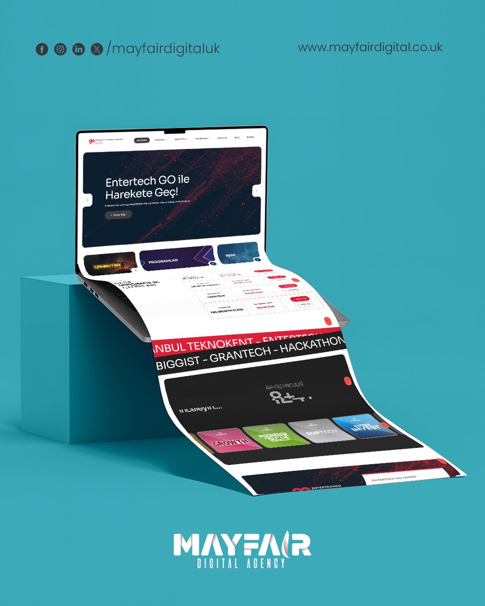 Mayfair_Digital's tweet photo. 🚀 The website we built for Entertech Go delivers clarity, modern design, and performance driven digital experience. 💻✨
We continue to create digital solutions that truly work for brands. 📊🎯
#MayfairDigitalAgency #branding #WebsiteDesign #MarketingExcellence #CreativeDesign https://t.co/qW5n7iwkbD