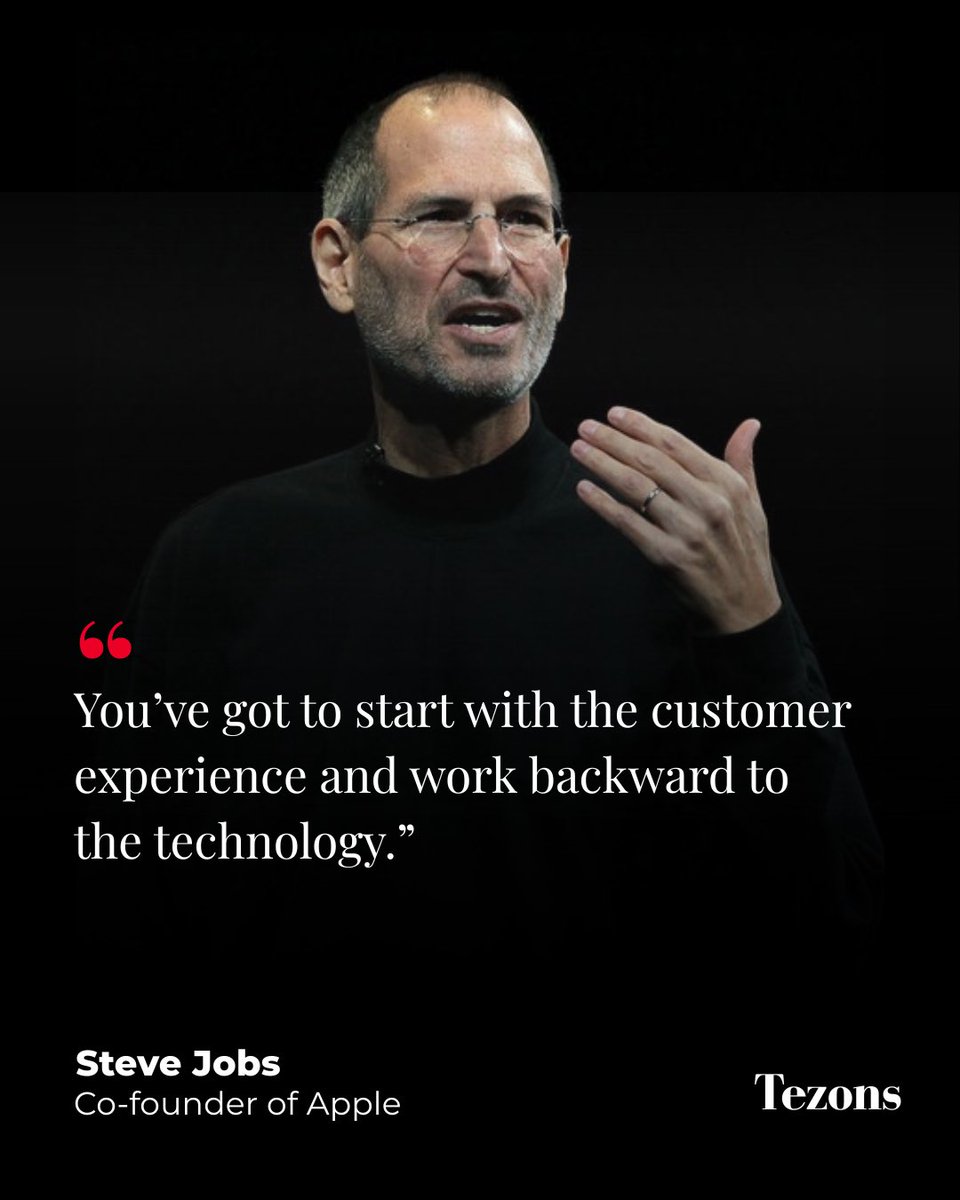 Steve Jobs said this in 1997, shortly after returning to Apple and taking the reins of a company that was struggling to find its direction.

🔗 Tap the link in <a href="/tezonsofficial/">Tezons</a>’s bio to read more!