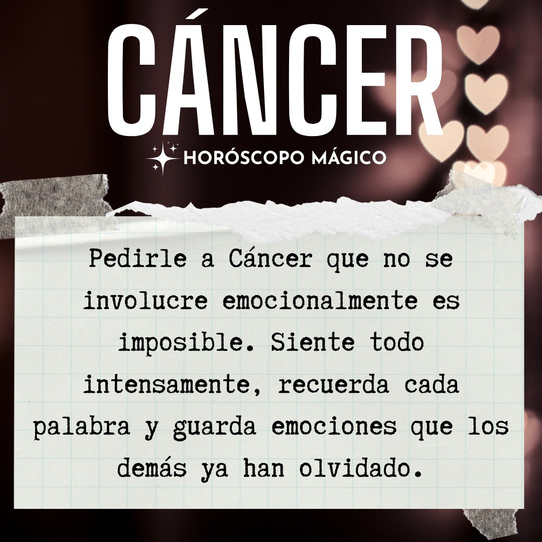 Cáncer Horóscopo Mágico 🔮 tweet media