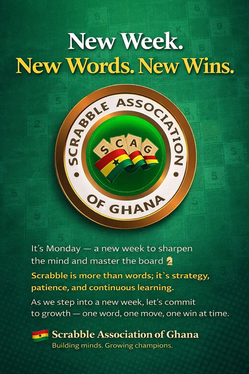 Scrabble Association of Ghana tweet media