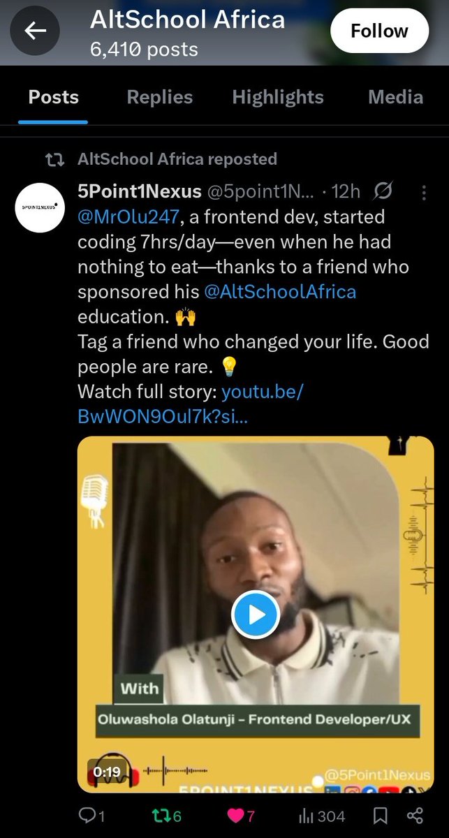 5Point1Nexus's tweet photo. Hey team @AltSchoolAfrica, massive appreciation for the repost!
Loving what you're doing for African talent.

#Africantech #tech #altschoolafrica #nexustechtalk #5point1nexus https://t.co/1i9zBTKZ0K