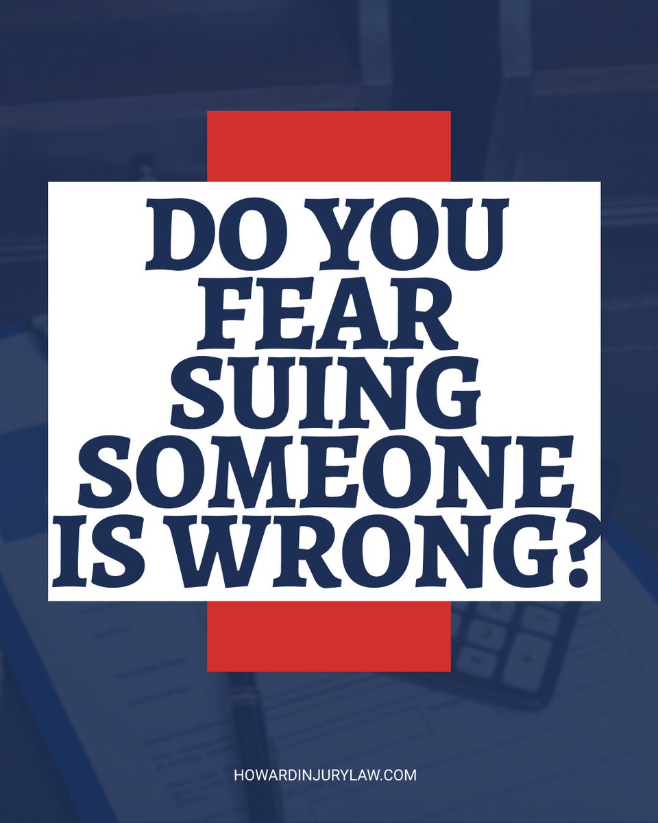 HowardInjuryLV's tweet photo. Many people fear that suing someone is morally wrong or makes them a bad person. They think filing a lawsuit will financially destroy the person who hurt them, viewing it as vindictive or heartless—even when the injury was serious. This fear keeps countless injury victims from pursuing compensation they legally deserve. But at Howard Injury Law, we aim to pursue compensation from the at-fault party's insurance company, not going after the individual's personal assets.
.
.
Free Consultation w/ Howard Injury Law: 
📲 (702) 331-5722
🗣 Se habla español 
🗣 Wǒmen shuō pǔtōnghuà hé yuèyǔ
🌐 https://t.co/OUTn1G2qOT

🏆 Proud to be Las Vegas' trusted personal injury law firm and recognized among the top car accident lawyers in Nevada 🚗 Call or submit your claim in our 24/7 web chat! 💬
