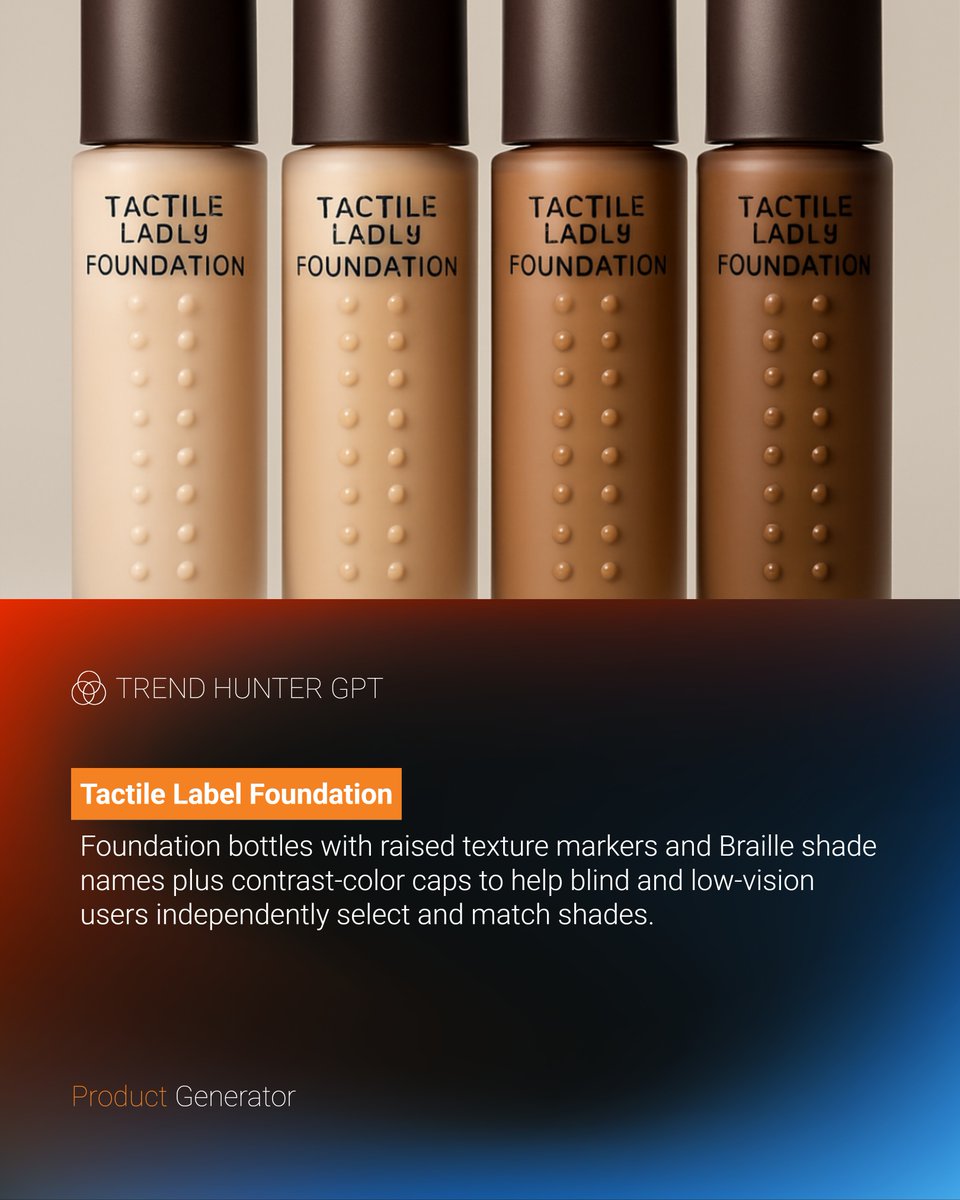 THGPT's tweet photo. 💄✨ Inclusive beauty is more than a buzzword — it’s a blueprint. What if your next product was designed with AI to prioritize accessibility, diversity, and innovation?

Here’s how @TrendHunter's #TrendHunterGPT is reimagining beauty: 🧵👇 https://t.co/8WhRjBdzZs