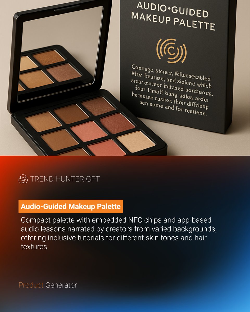 THGPT's tweet photo. 💄✨ Inclusive beauty is more than a buzzword — it’s a blueprint. What if your next product was designed with AI to prioritize accessibility, diversity, and innovation?

Here’s how @TrendHunter's #TrendHunterGPT is reimagining beauty: 🧵👇 https://t.co/8WhRjBdzZs