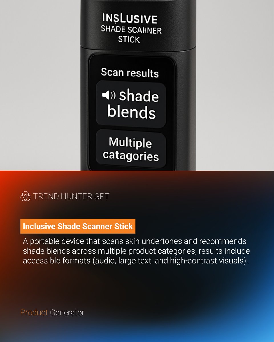 THGPT's tweet photo. 💄✨ Inclusive beauty is more than a buzzword — it’s a blueprint. What if your next product was designed with AI to prioritize accessibility, diversity, and innovation?

Here’s how @TrendHunter's #TrendHunterGPT is reimagining beauty: 🧵👇 https://t.co/8WhRjBdzZs