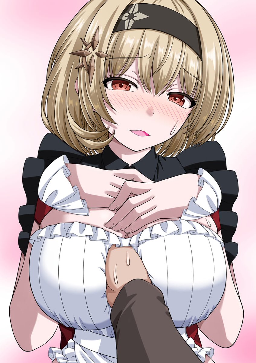 thRedShues's tweet photo. ⠀
⠀ ⠀⠀⠀⠀ ⠀⠀⠀❛ M - master... I'm not on today's special menu... ❜ #MaidMonday
⠀ https://t.co/BVfFbwlQxH