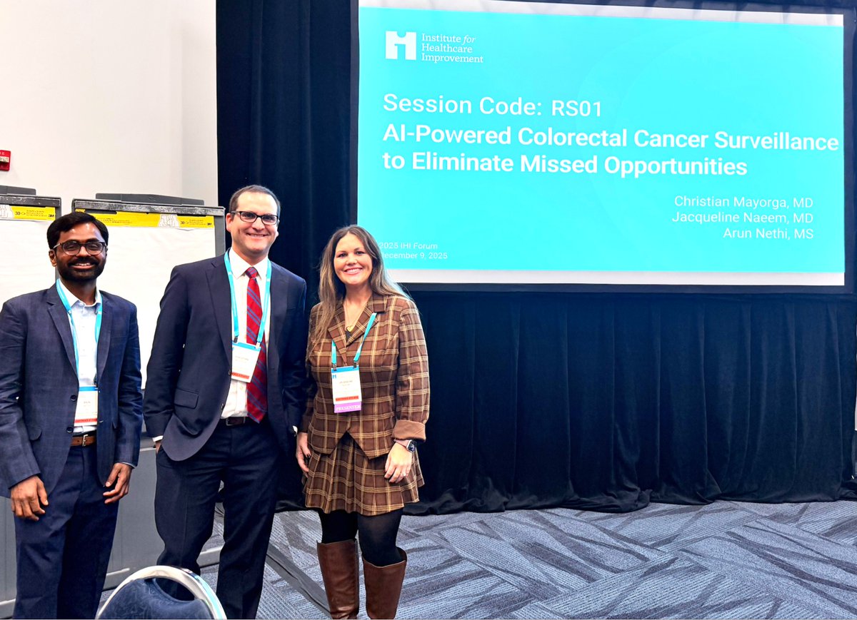 PCCInnovation's tweet photo. @TheIHI Forum - "AI-Powered Colorectal Cancer Surveillance to Eliminate Missed Opportunities"

Experts from PCCI and @Parkland delivered a presentation that described how using #AI can help support a patient's journey through colorectal cancer screening. https://t.co/pBfG05k97P https://t.co/YKh1WEESTx