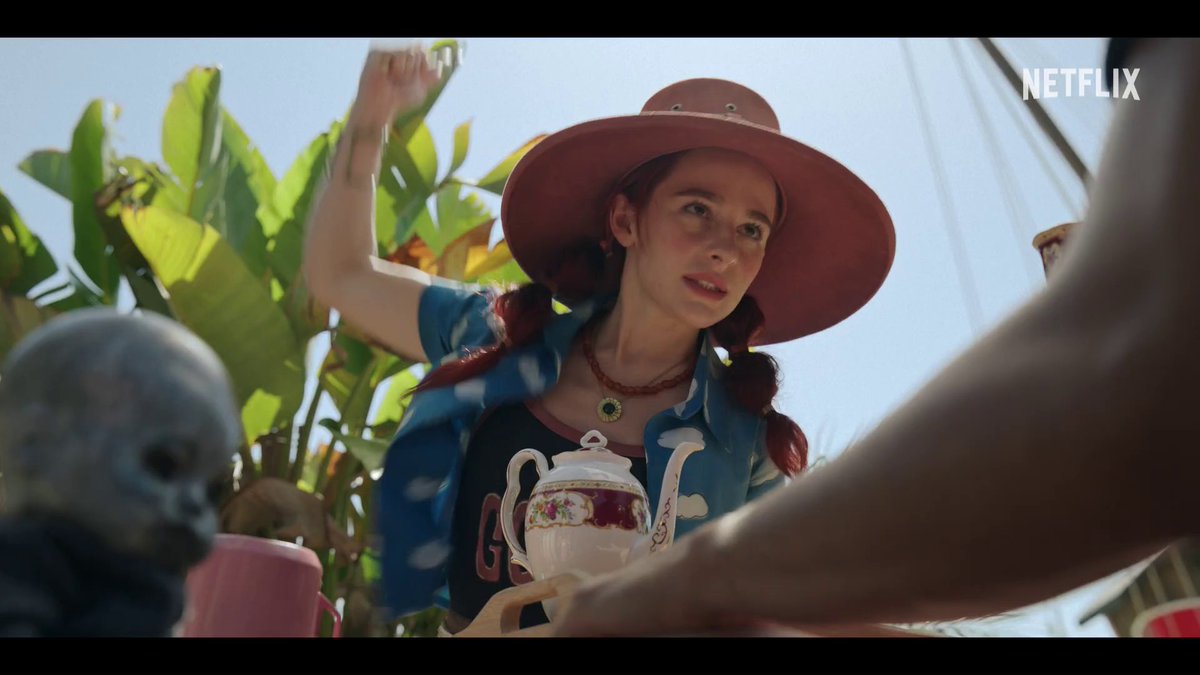 TheWillOfMarco's tweet photo. First look at Sophia Anne Caruso as Miss Goldenweek (Marianne) in the latest trailer of the second season of the One Piece live action series! 🖌️🎨 https://t.co/LiDWtvFhZo