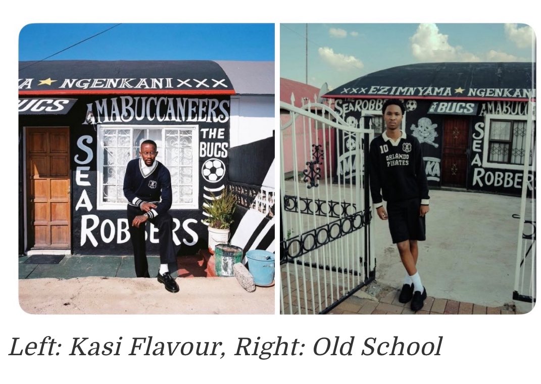 I met <a href="/kasiflavour10/">Kasiflavour10</a> a few years ago and was struck by his rare ability to make old-school football culture feel current again—rooted in township memory, not nostalgia-for-sale. 

That sensibility runs deep. His father is the legendary Shakes Kungoane. He's the real deal. 

We