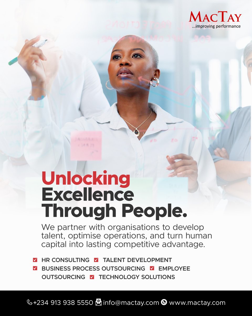 At MacTay, we believe that sustainable success is built on the foundation of exceptional talent. We partner with forward-thinking organizations to optimize their workforce, streamline operations, and drive measurable performance.

With over 40 years of expertise in HR Consulting,