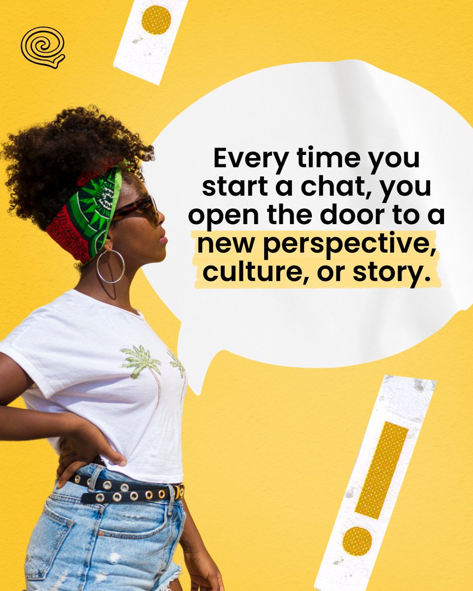Every new conversation brings a chance to see the world a little differently. You never know what story, idea, or perspective you’ll discover next 🌍