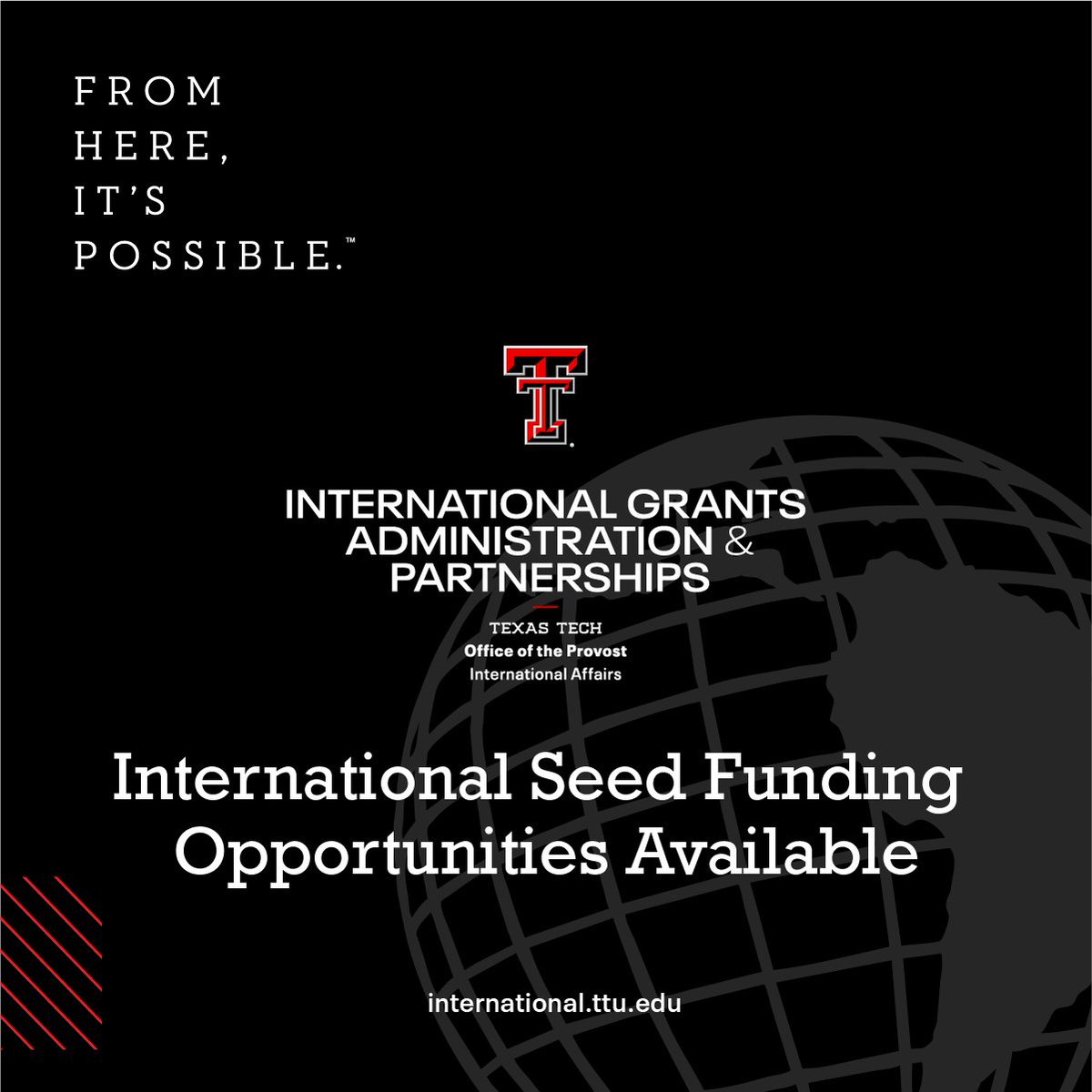 The Global Exchange Research Seed Grants – In the Americas (ITAs) support TTU faculty pursuing new collaborations with partner institutions across the Americas and the Caribbean, including Canada and Costa Rica. 🌎
👉 Apply here: bit.ly/igap-seedgrant…