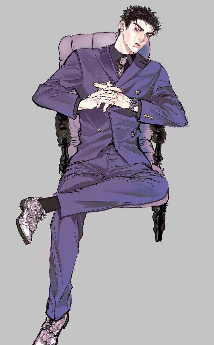 37moON_5's tweet photo. スーツ6たろの塗り絵をしました
（コラボスーツ羨ましくて泣いていたらelflandさんが与えてくださったので、加筆） https://t.co/BrtwQiL4rG