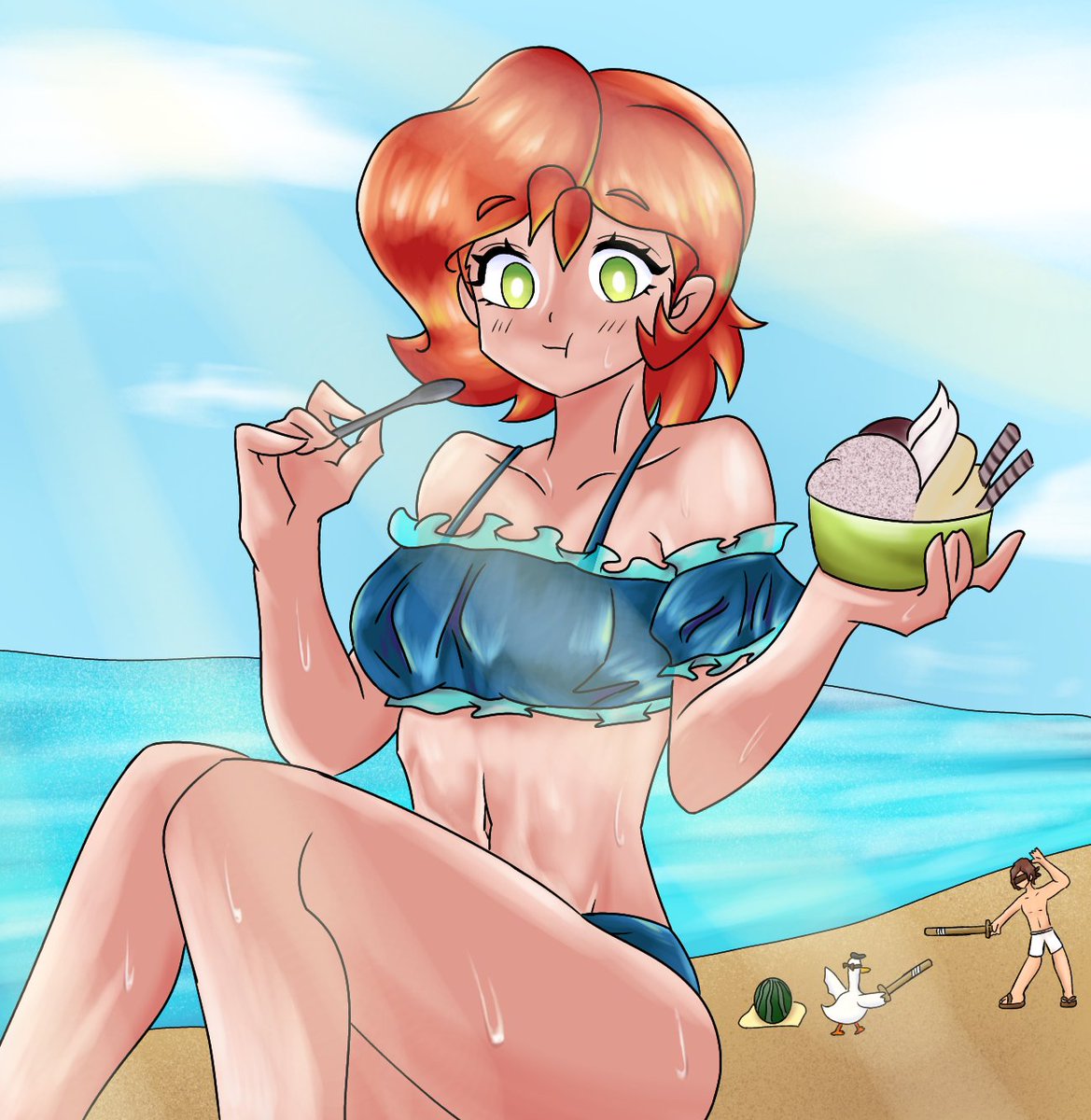 <a href="/Chariiiiii_/">Charlotte‼️</a> se come su helado mientras otros tienen su suptrama :3
#ocart #ibisPaintX #art #veranair