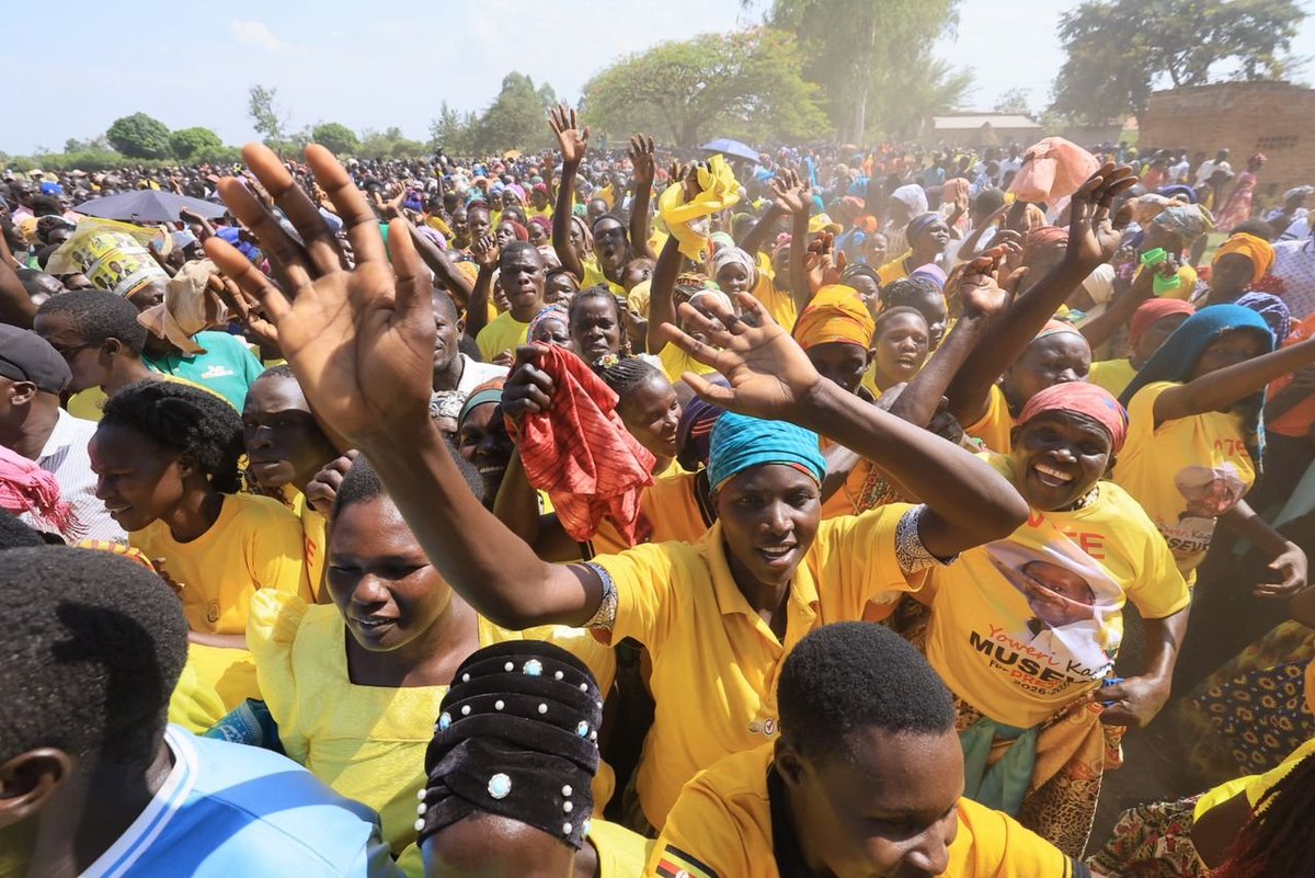AnitahAmong's tweet photo. The warmth of home in Bukedea! I am grateful to these fantastic people for their love and support.
As I toured the different subcounties today, I called on them to turn out peacefully and participate in the polls, and I pleaded with them to vote for the old man with a hat for all the things he has done for the district and the country at large.