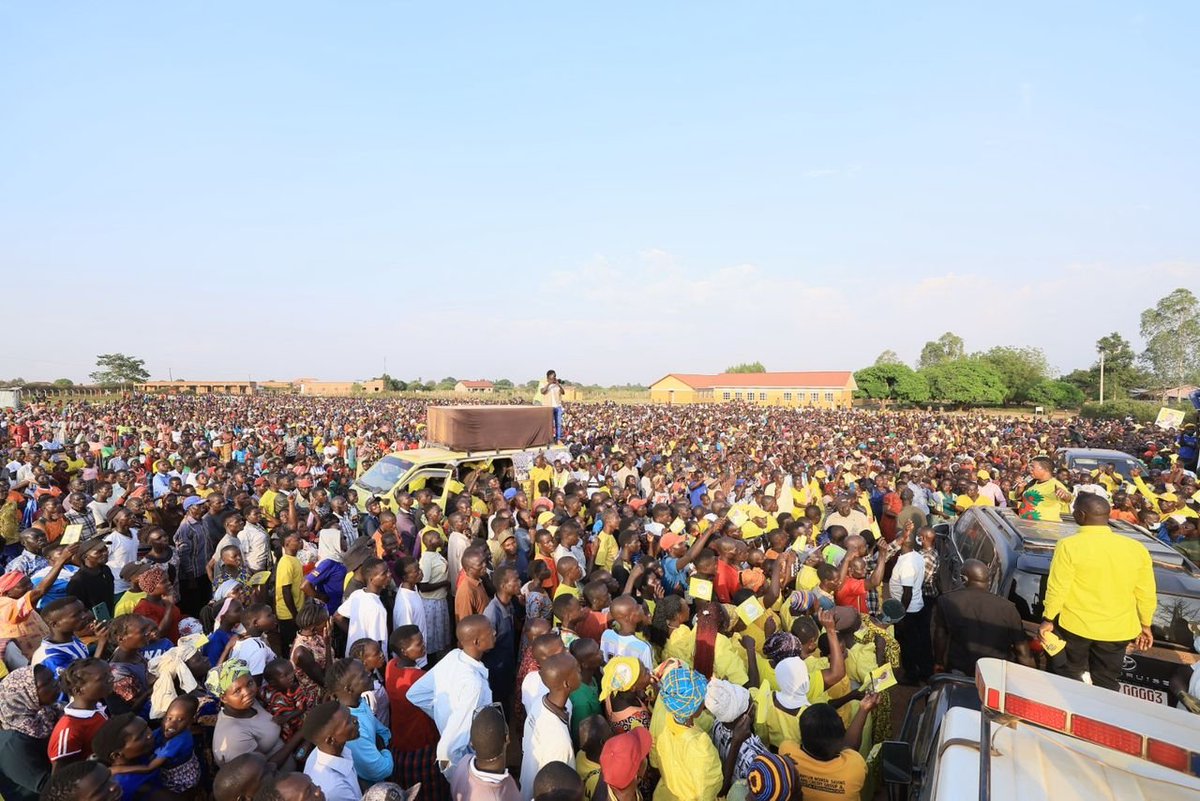 AnitahAmong's tweet photo. The warmth of home in Bukedea! I am grateful to these fantastic people for their love and support.
As I toured the different subcounties today, I called on them to turn out peacefully and participate in the polls, and I pleaded with them to vote for the old man with a hat for all the things he has done for the district and the country at large.