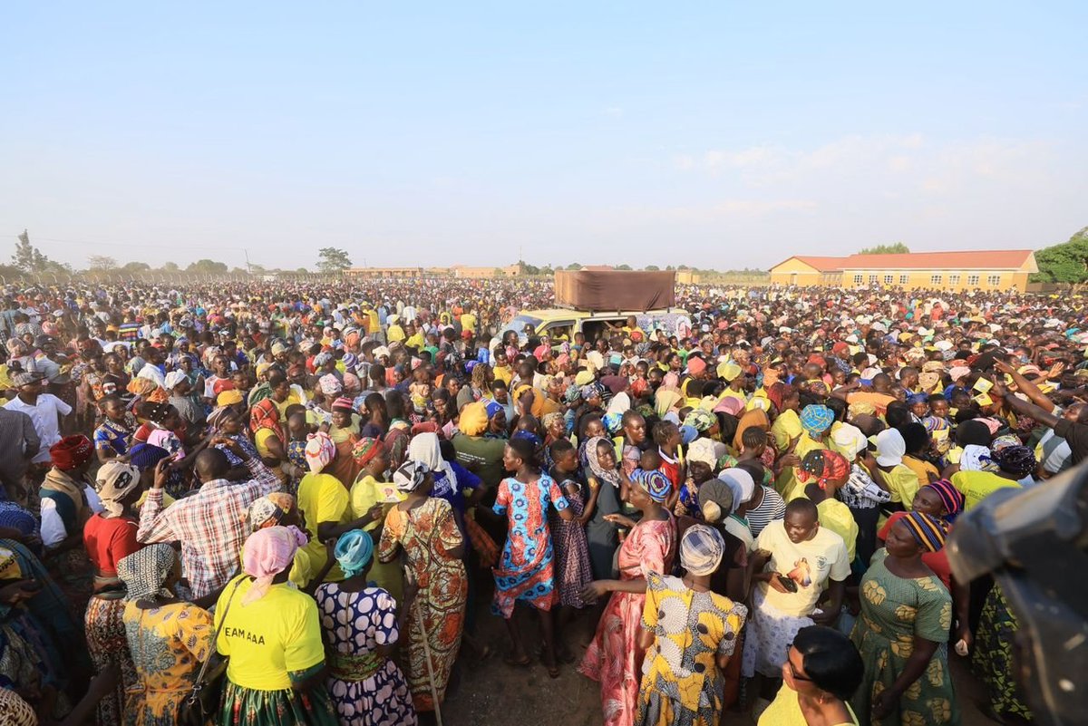 AnitahAmong's tweet photo. The warmth of home in Bukedea! I am grateful to these fantastic people for their love and support.
As I toured the different subcounties today, I called on them to turn out peacefully and participate in the polls, and I pleaded with them to vote for the old man with a hat for all the things he has done for the district and the country at large.