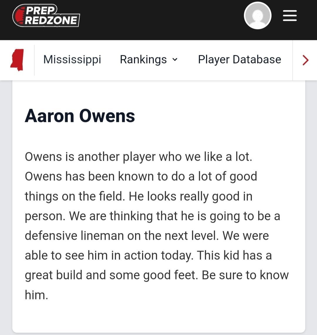 Aaron Owens 2027 OL tweet media