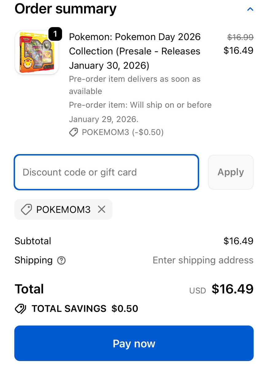 MOM - TCG and Collectibles - Drops and Restocks tweet media