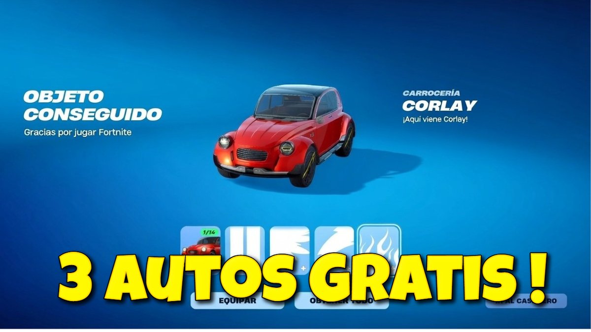 AHORA! CONSIGUE 3 AUTOS GRATIS EN FORTNITE 🎁😱
LINK: youtube.com/watch?v=V2UB6f…
#Fortnite