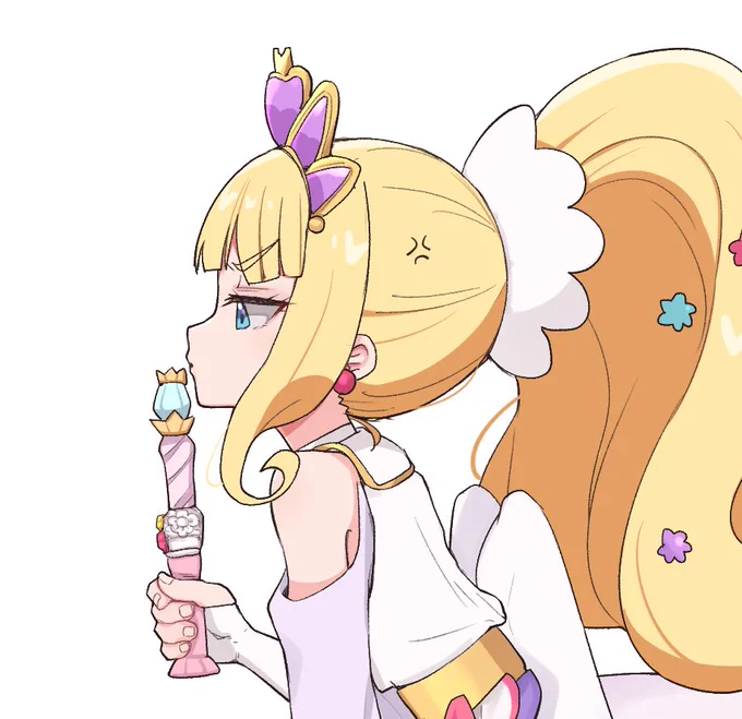 フィちゃんかわいい横顔描けた パーティキャンドルタクトで威嚇して欲しい