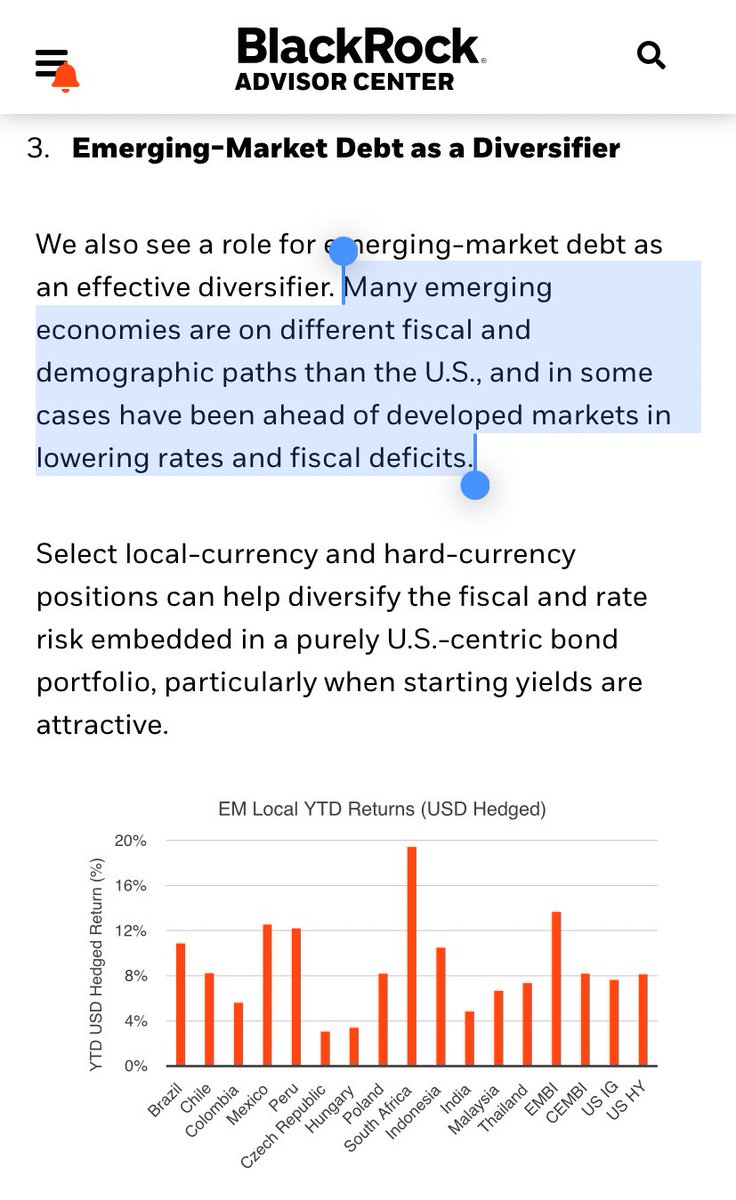 kylascan's tweet photo. To the point about emerging markets here, Blackrock had an interesting note where they pointed out that EMs are now perhaps more fiscally disciplined than developed markets https://t.co/P2V5aN0Jfu