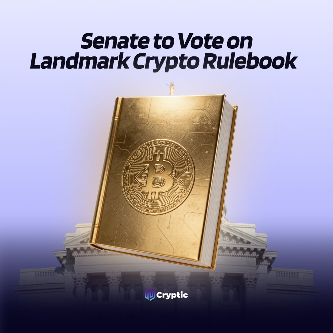 Cryptic_Web3's tweet photo. 🇺🇸NEWS: The U.S. Senate is set to vote on January 15 on the CLARITY Act, a comprehensive regulatory framework designed to combat fake trading volume, wash trades, and undisclosed reserves on crypto exchanges. https://t.co/J4QQnQxnVY