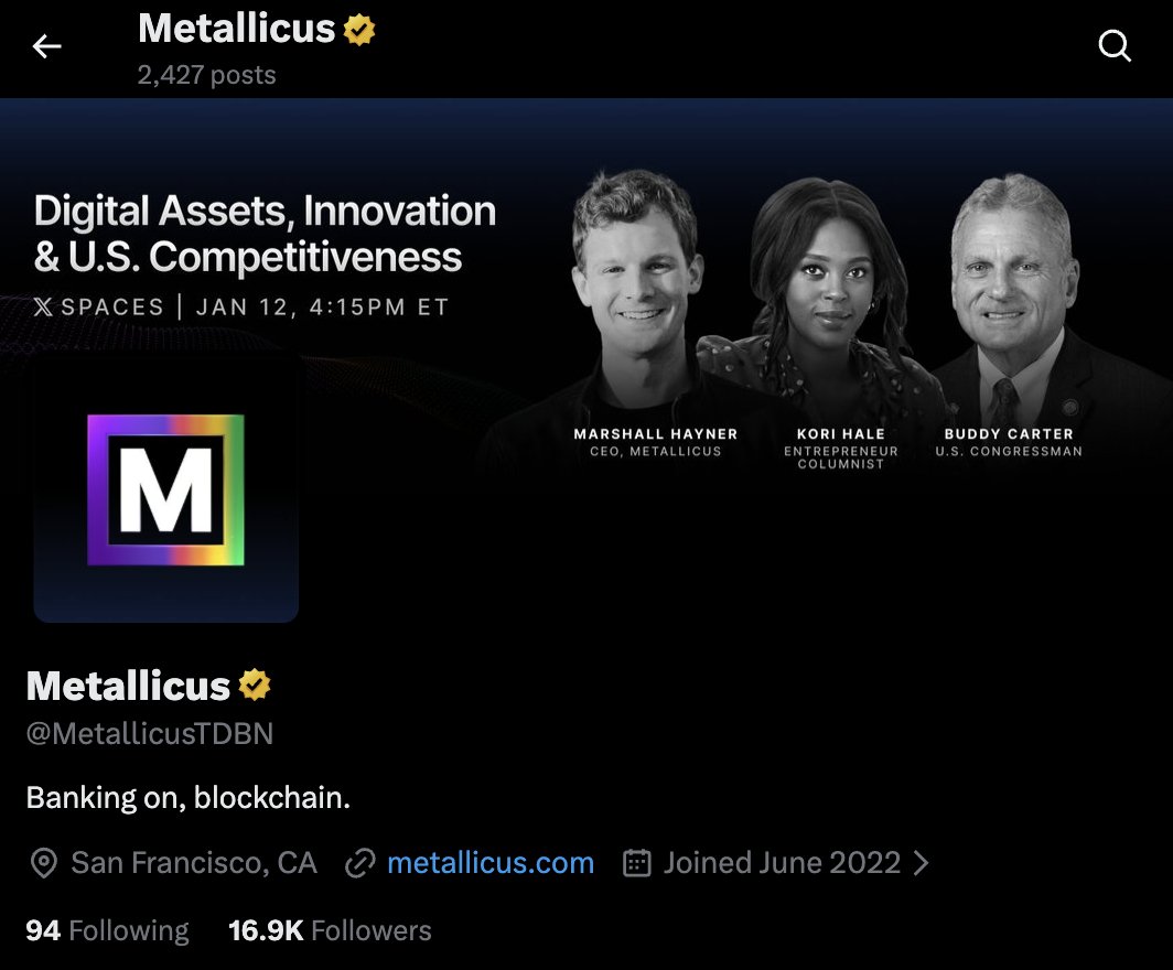 Metallicus tweet media