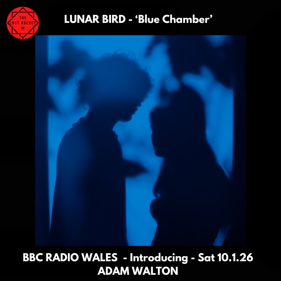 thelostagencypr's tweet photo. BOOSH!  Wonderful to hear @lunarbirdband new single 'Blue Chamber' getting a HUGE SPIN on @bbcintroducing  Wales this SAT night - ICYMI @bbcsounds has all your listen again needs covered! https://t.co/OjKAXEz5SR