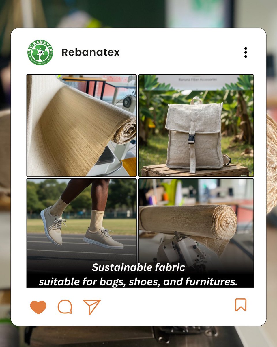 rebanatex's tweet photo. Eco-friendly fabrics made from banana fibers 🍌

For more: https://t.co/eJj9MiqWuK

#rebanatex #madeinrwanda #EcoFriendly #CircularEconomy #bananafiber #sustainable #textile https://t.co/HxU6Kc9rVt